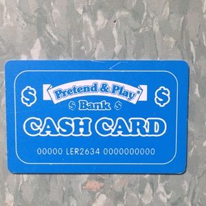 Pretend&play cash card